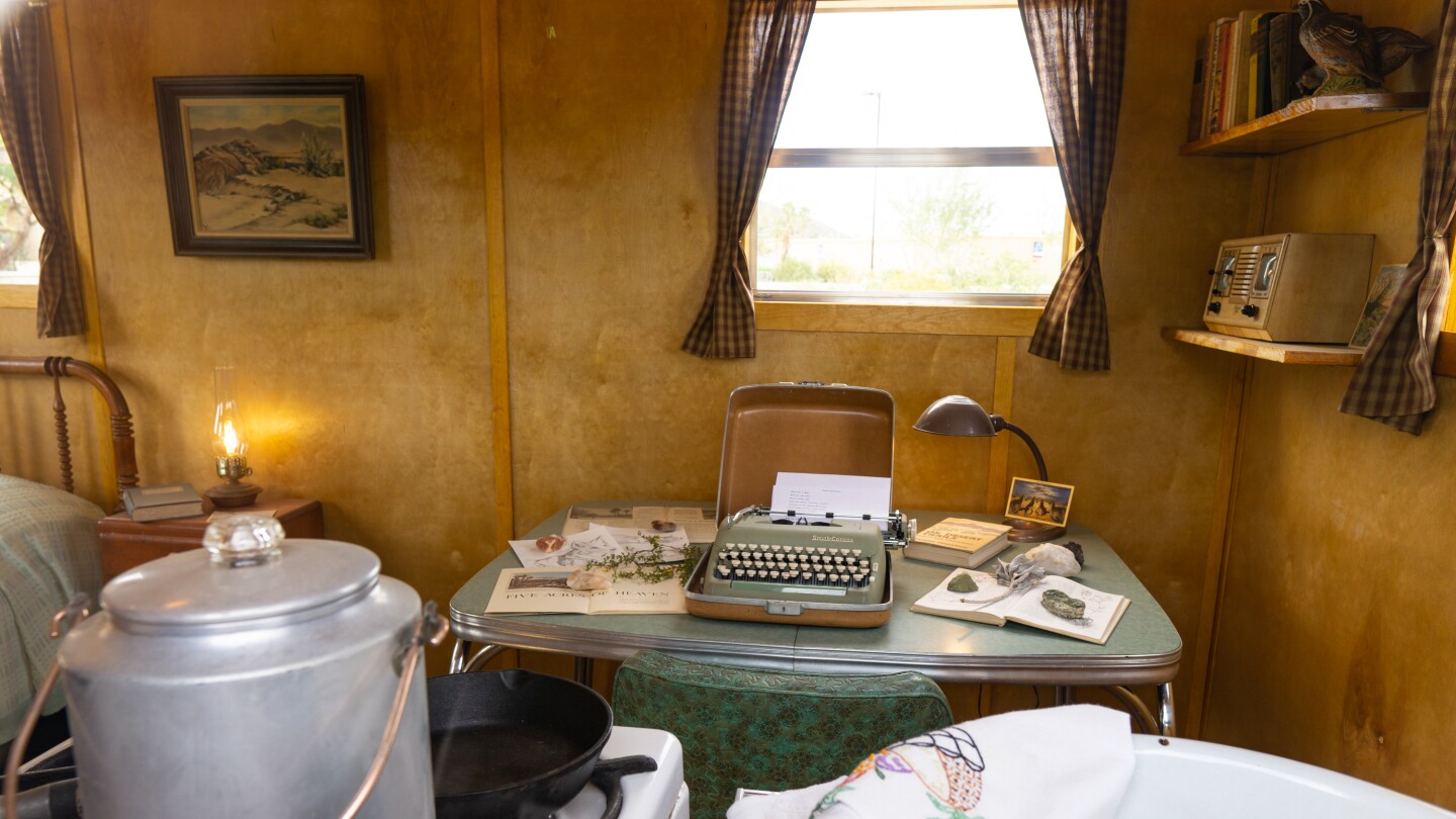 Kim Stringfellow's Jackrabbit Homestead created for Desert X 2021 is a 122-square-foot cabin