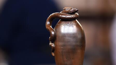 Appraisal: 1884 Anna Pottery Temperance Snake Jug