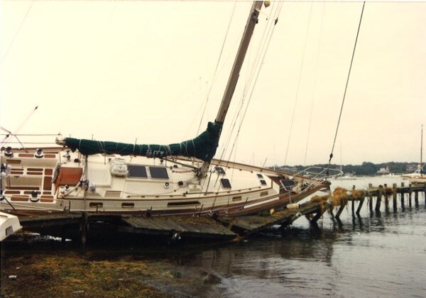 The Moxie at rest after Hurricane Bob in 1991. | Photo: Char Miller