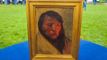 Appraisal: Eanger Irving Couse Oil Portrait, ca. 1900