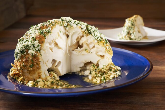 whole roasted cauliflower