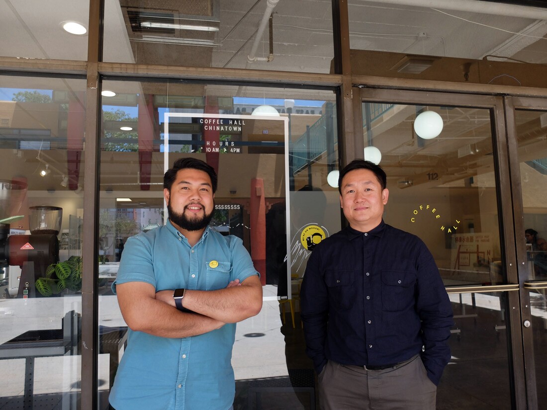 Aldo Lihiang (left) and Yeekai Lim (right), co-owners of CoffeeHall Chinatown | Allyson Escobar