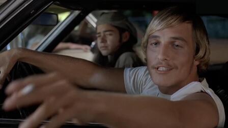 Linklater and Matthew McConaughey on "Dazed and Confused"