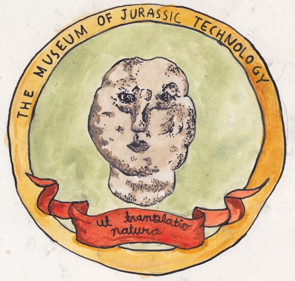 The crest of the Museum of Jurassic Technology. | Illustration: Isabel Ochoa Gold.