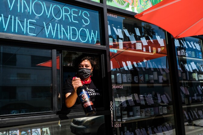 Vinovere's new wine window | Courtesy of Vinovore