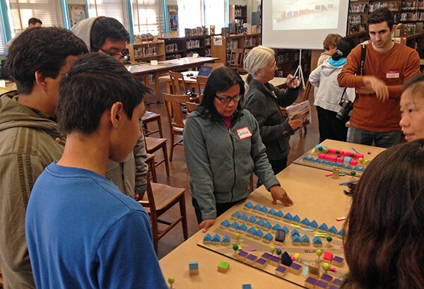 Students take part in re-imagining street intersections in Elysian Valley