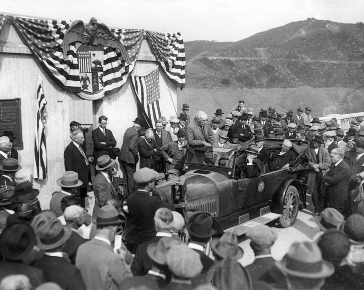 Dedication ceremony for the Hollywood Reservoir, March 17, 1925