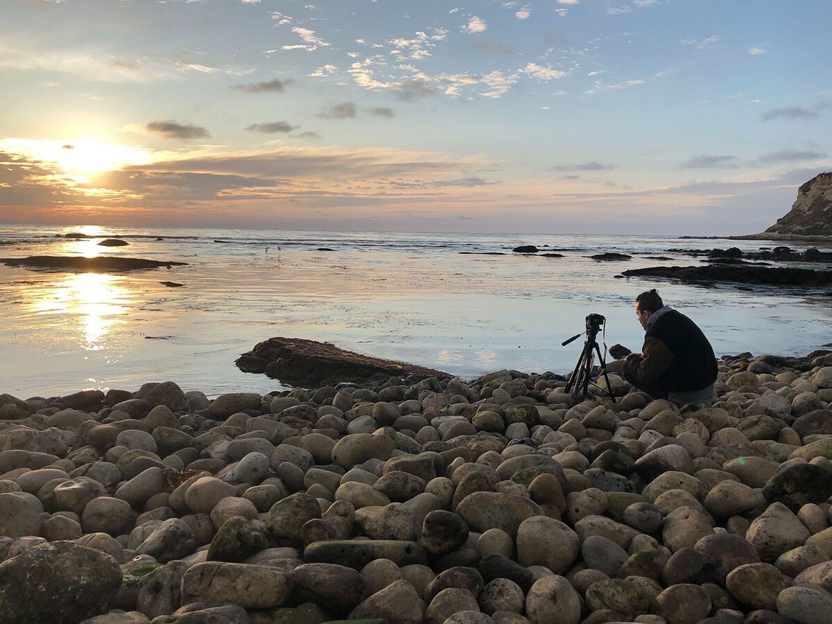 “This is me filming the last scene of my video diary at Lunada Bay. This place and the ocean mean a lot to me.” | Joshua Elizondo