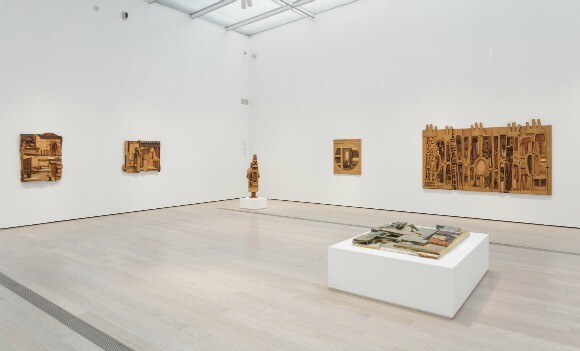 Installation photo of the exhibition, "Noah Purifoy: Junk Dada" at the Los Angeles County Museum of Art (June 07, 2015- September 27, 2015). ©Noah Purifoy Foundation. Photo ©Museum Associates/LACMA.