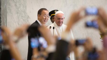 Pope Francis calls for peace and dignity for the poor at UN