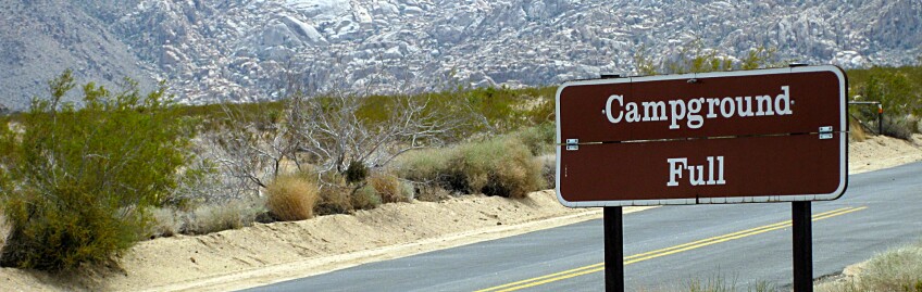 Campground full sign in JTNP | Photo: daveynin, some rights reserved