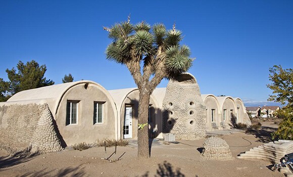 Backside of the Earth One Vaulted Home Design. | Photo: Kim Stringfellow.