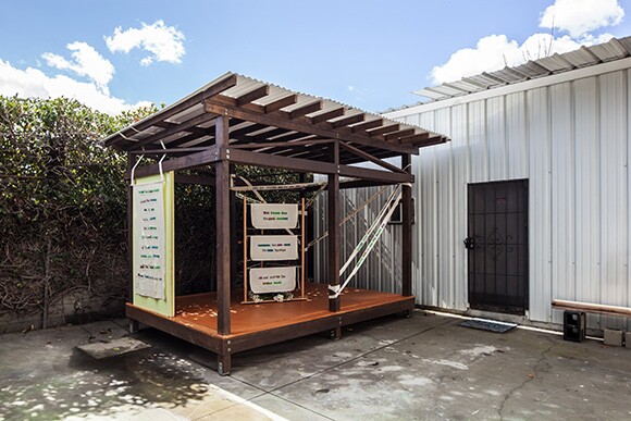 Los Angeles Museum of Art. LAMOA/SAMOA, 2013. Installation by Stephanie Taylor. | Photographer: Robert Wedemeyer.