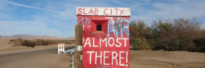 Slab City sign | Jean Trinh Desert X AB s9