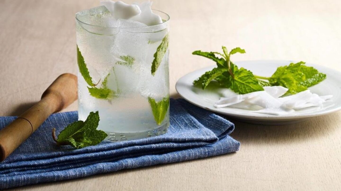 A glass of Coco Fish. | From "Pati's Mexican Table: Season 5, Episode 13"