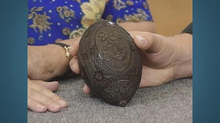 Appraisal: Prisoner-carved Coconut, ca. 1895