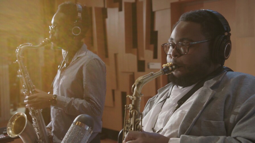 Two Saxophone Players from UCLA