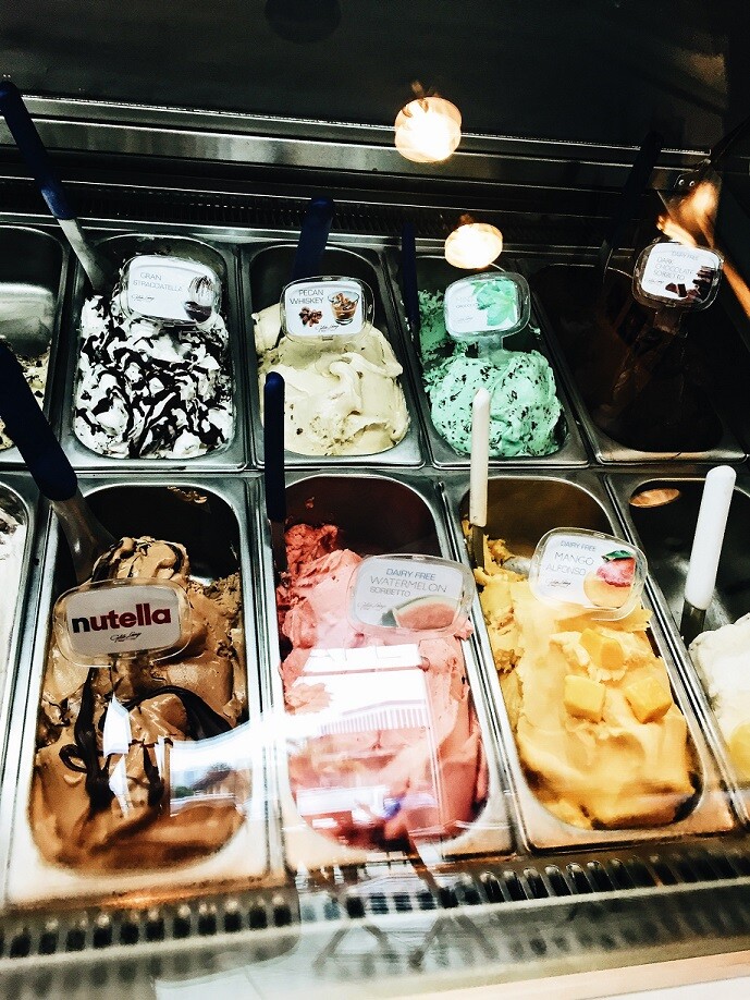 Bonaventura Gelato Lounge Flavors