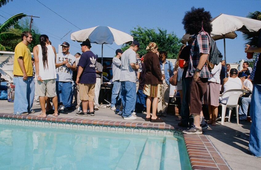 Annual graf backyard pool party