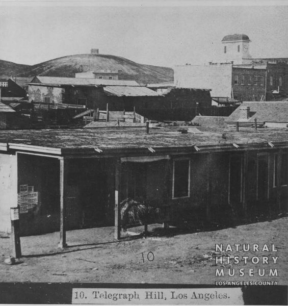 Telegraph Hill (later Poundcake Hill) in Los Angeles, sometime before 1867