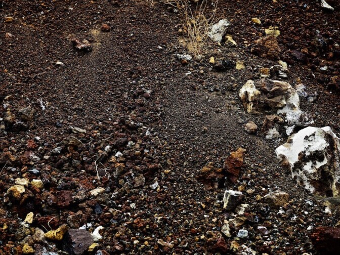 Volcanic Rock (Close Up) - Red Hill Quarry - Fossil Falls, CA - 2015
