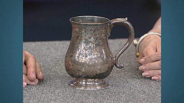 Appraisal: Jacob Hurd Silver Cann, ca. 1745