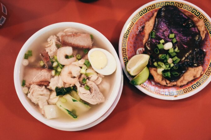 China Cafe's wonton soup or egg foo young | Clarissa Wei Grand Central Market