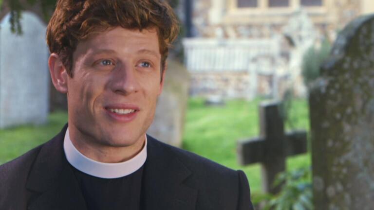 Filming in Grantchester