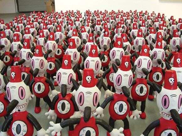 200 Tobys at "For the Love of Toby," Billy Shire Fine Arts, Los Angeles, 2005