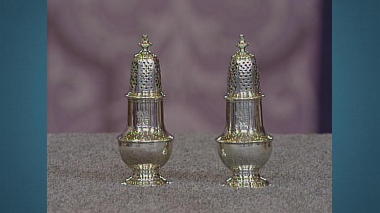Appraisal: Charles Alchorne Silver Castors, ca. 1730