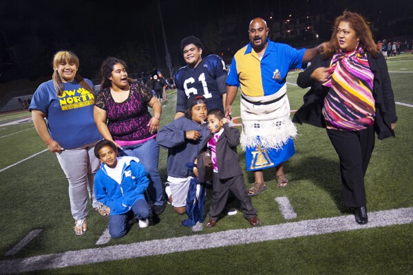 The Avatongo Family, including 2012 Homecoming Queen Finau Avatongo at far left. | Photo: Douglas McCulloh
