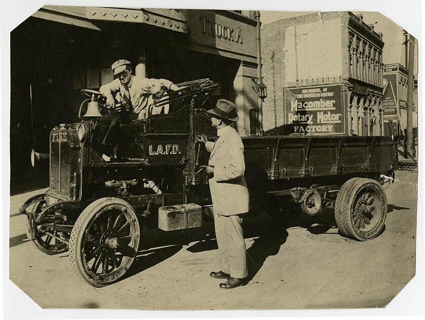 Los Angeles Fire Department photographs, 1912-1915, courtesy California Historical Society, PC19_07.