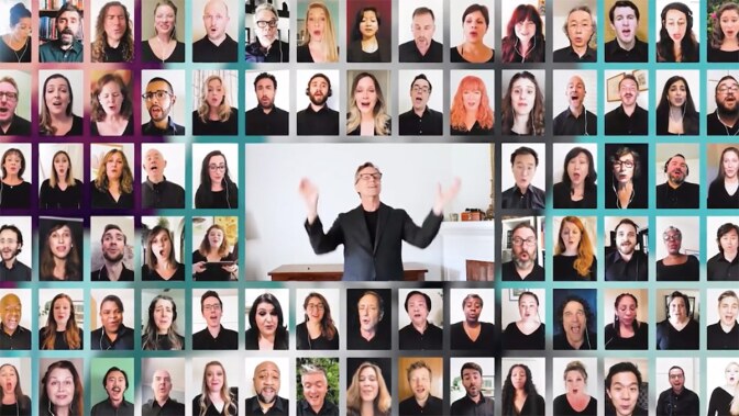 Los Angeles Master Chorale virtual performance | Courtesy of Los Angeles Master Chorale