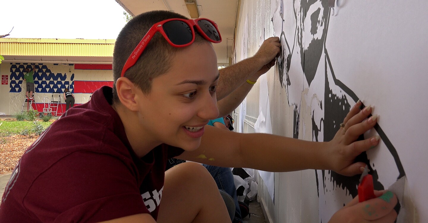 Emma Gonzalez, #NeverAgain movement leader, takes a 25-city bus tour to raise awareness of the tragedy, start a bilateral conversation on gun reform, and register voters.