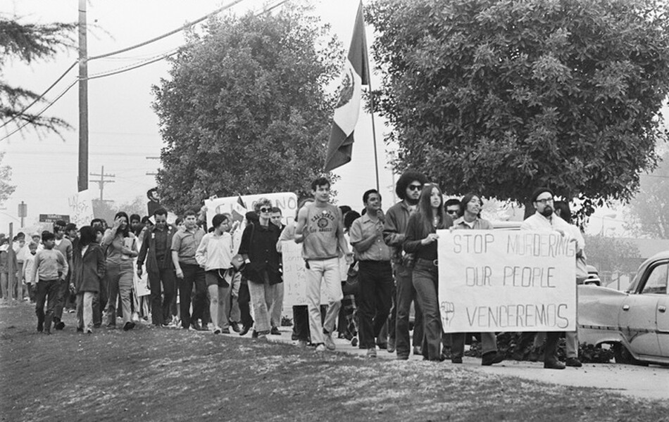 Chicano Moratorium Committee anti-war demonstrators