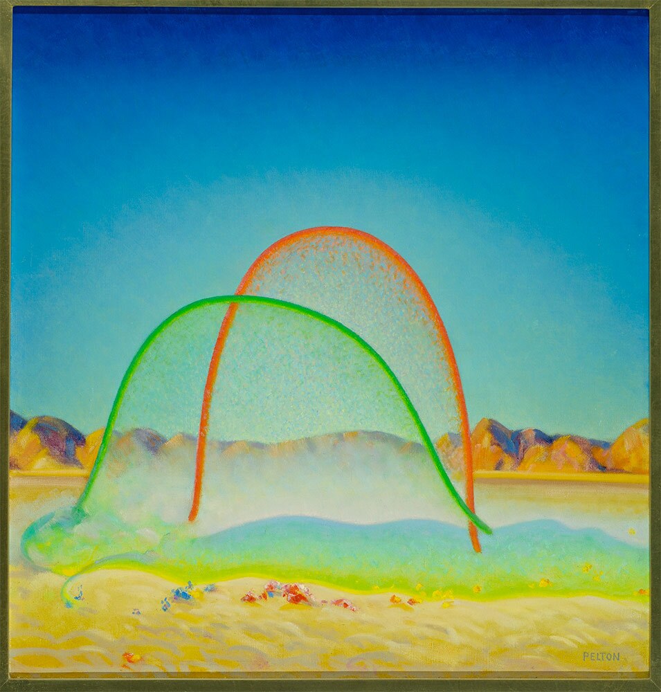 Agnes Pelton, "Idyll," 1952. Oil on canvas. | JLW Collection.