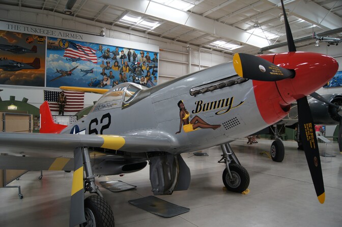 Tuskegee P-51 Mustang at the Palm Springs Air Museum | Wikimedia Commons/Jwissick