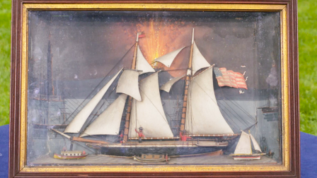 Appraisal: Folk Art Ship Diorama, ca. 1870