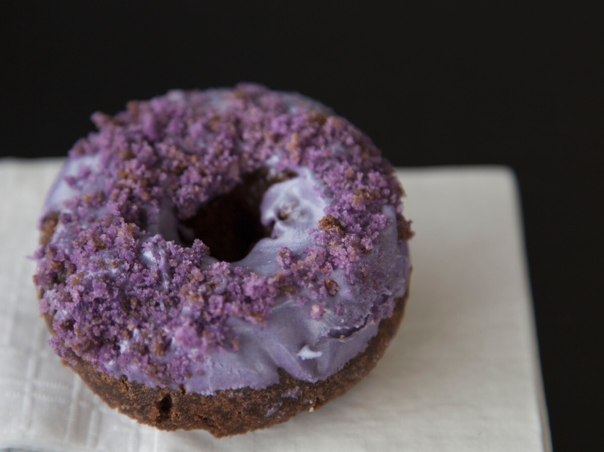 Ube Purple Crumb Cake Donut from DK's Donuts | Marnette Federis