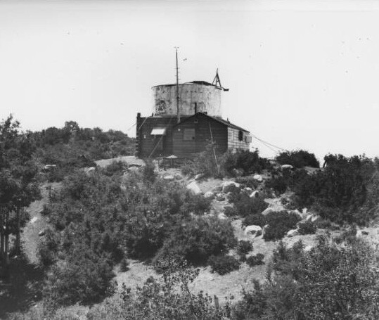 Rudimentary observatory on Mount Wilson | Digitally reproduced by the USC Digital Library; From the California Historical Society Collection at the University of Southern California