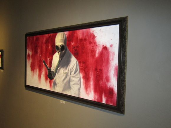 "Federal Death Administration" by Van Saro at La Luz de Jesus | Photo: Liz Ohanesian