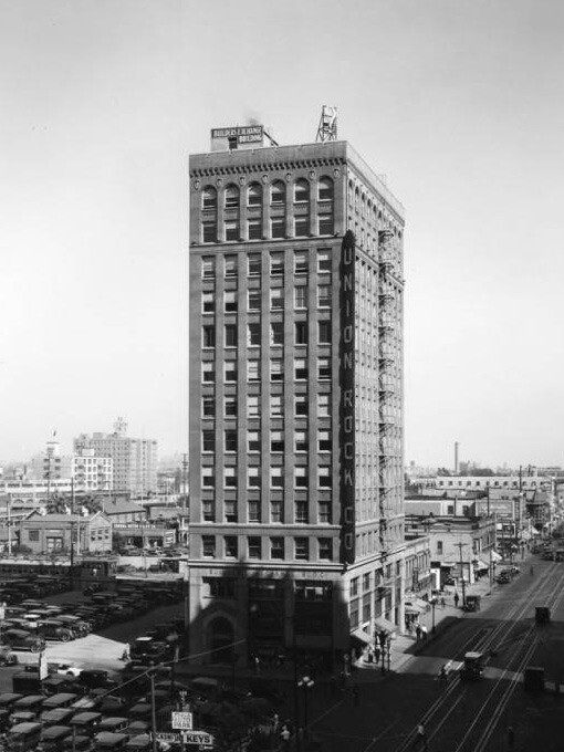 The Builders Exchange Building at 656 S. Los Angeles Street, 1928 | Security Pacific National Bank Collection, LAPL