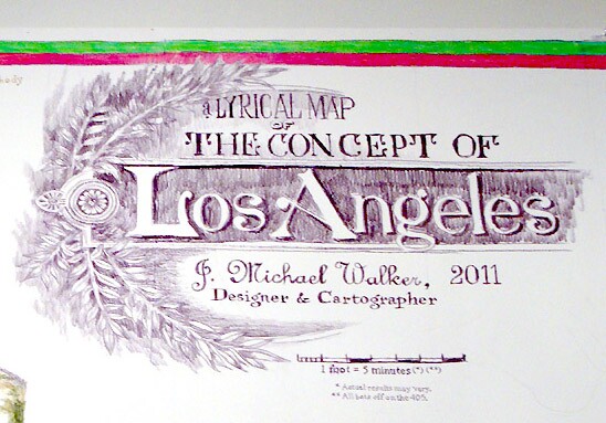 'A Lyrical Map of the Concept of Los Angeles' by J Michael Walker