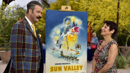 Appraisal: C. Peet Sun Valley Poster Maquette, ca.1945