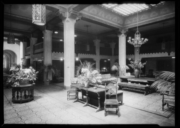 Hotel interior, 1926 | Dick Whittington Studio Collection, USC Digital Library
