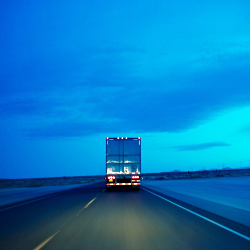 Heading South on Highway 14, North of Mojave, CA. 2011.