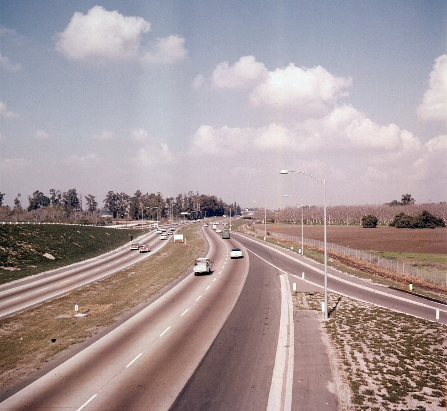 Santa Ana Freeway in Tustin, circa 1960