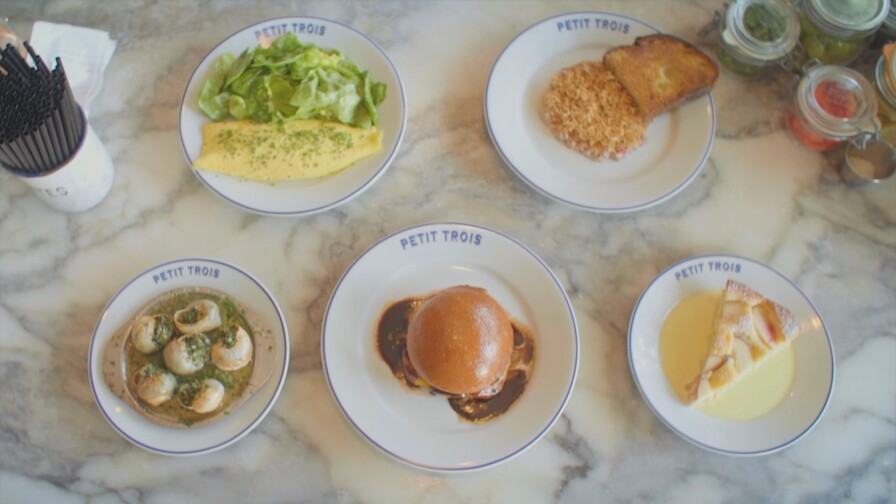 Still of Petit Trois plates from Meals Ready to Eat