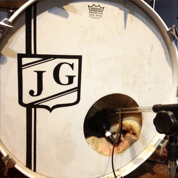 James Gadson's monogrammed kick drum | Photo: Oliver Wang