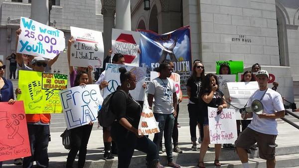 Youth organizers take almost all of the images posted on the YJC's social media accounts